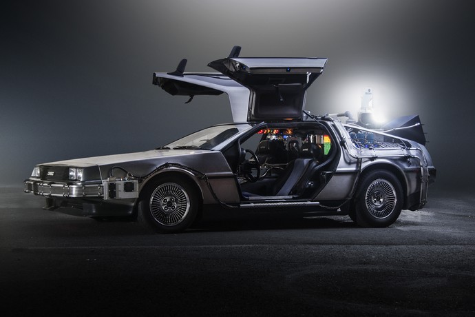 Der DeLorean aus dem Film "Zurück in die Zukunft".