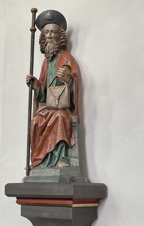 Der hl. Jakobus. Schnitzfigur.