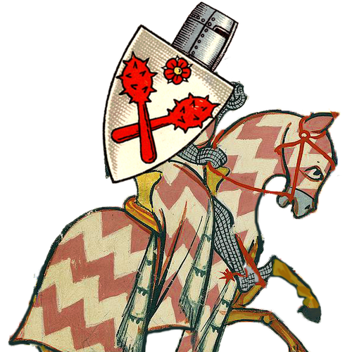 Ritter mit dem Wappen der Familie Berkule.