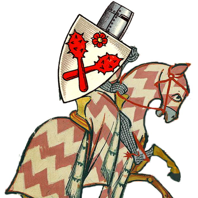 Ritter mit dem Wappen der Familie Berkule (vergrößerte Bildansicht wird geöffnet)